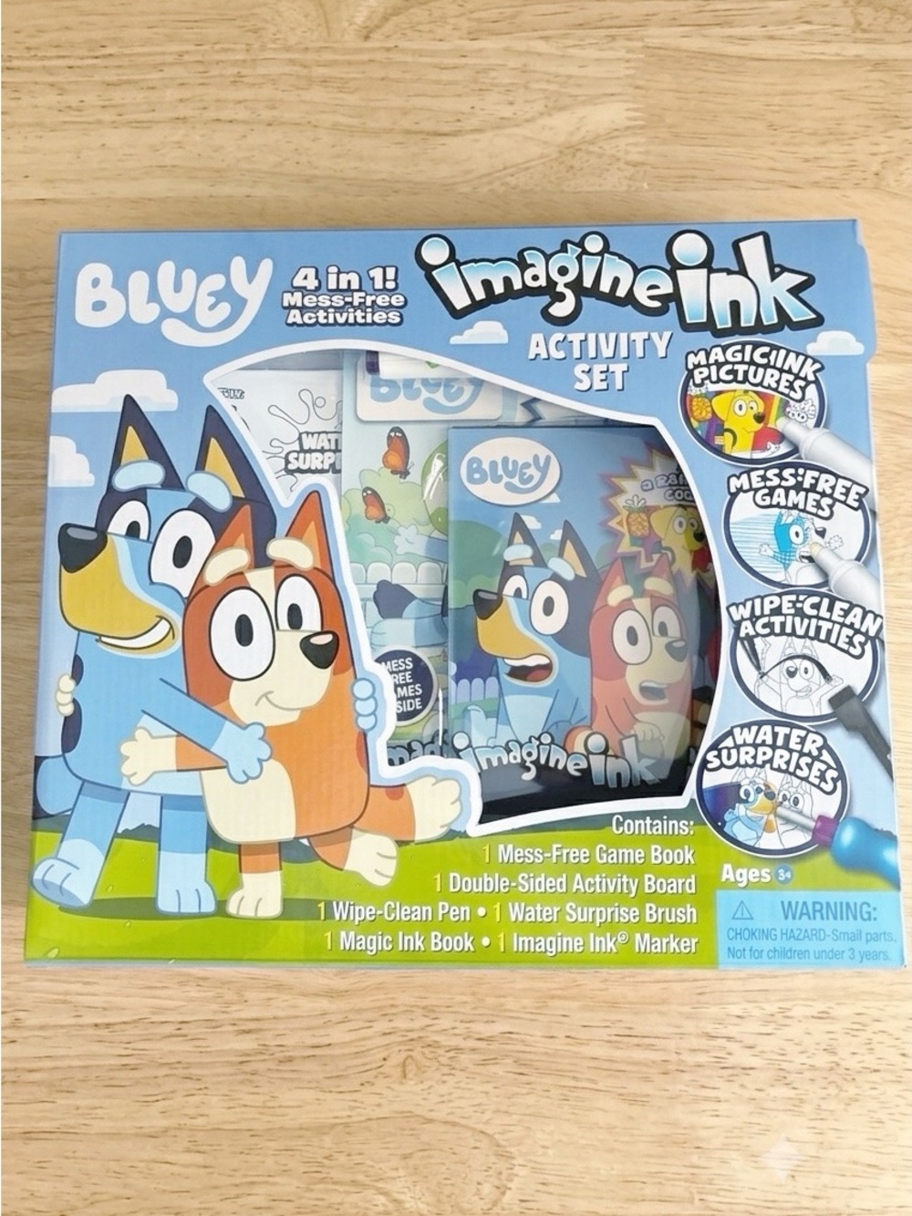 Bluey Imagine Ink 4-in-1 Activity Box Set By Bendon Mess Free Magic Ink NEW